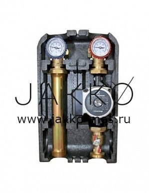 Насосная группа Stout со смесителем 1" с насосом Grundfos UPSO 25-65