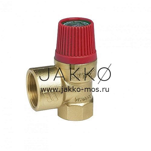 Клапан предохранительный Stout 1/2" х 3/4" на 6 бар для системы водоснабжения