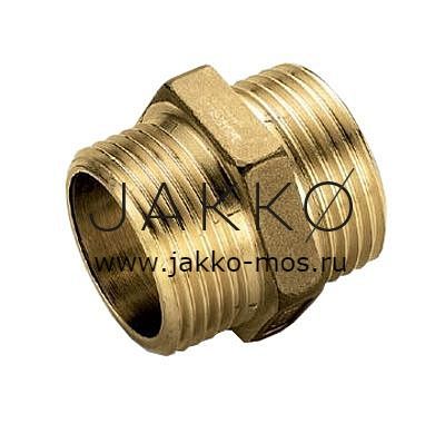 Ниппель Viega латунный 3/8" НР x 3/8" НР