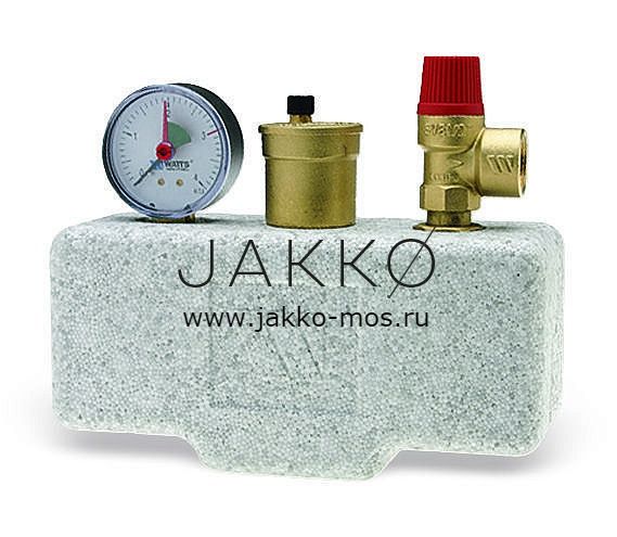 Группа безопасности Watts KSG 30/20M-ISO 2, 3 бар (до 100 кВт) в теплоизоляции