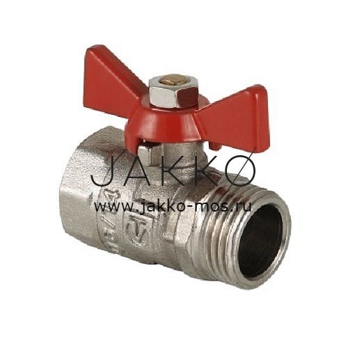 Кран шаровой VALTEC COMPACT 3/4" ВР-НР, ручка-бабочка