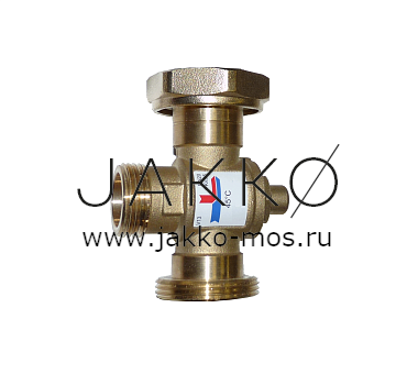 Смесительный клапан термостатический Stout ВР 1" НР 1 1/2" НР 1" M 60 °C