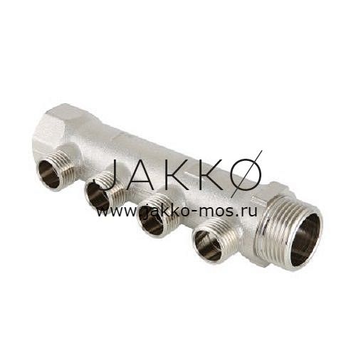 Коллектор распределительный Valtec с наружной резьбой 3/4" 4 х 1/2"  