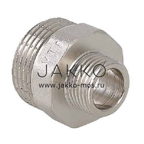 Фитинг Valtec резьбовой ниппель переходной 1/2" х 3/8"