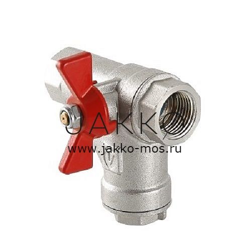 Кран шаровой VALTEC со встроенным прямым фильтром 3/4" ВР-ВР, ручка-бабочка