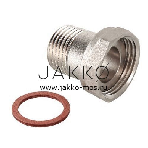 Фитинг Valtec резьбовой полусгон с накидной гайкой и наружной резьбой 1/2" x 1/2"