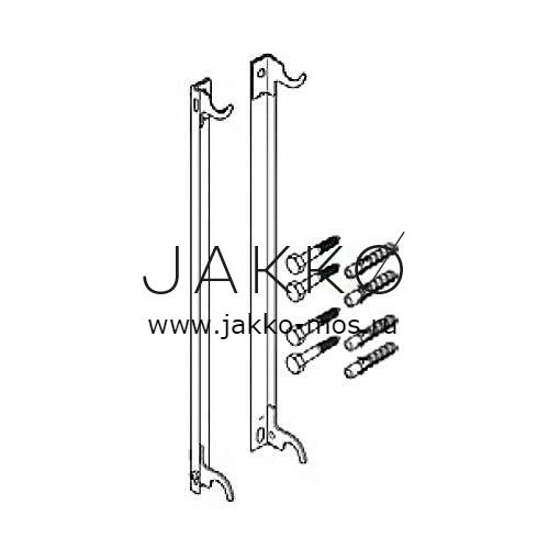Комплект настенных кронштейнов BMS+ES, для радиаторов H400,типы 10,11, комплект (2 шт)