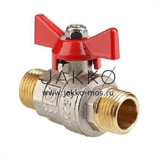 Кран шаровой VALTEC BASE 1/2" НР-НР, ручка бабочка