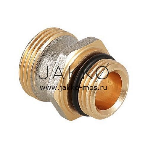 Ниппель Valtec для коллекторного блока под расходомер 1/2 х 3/4", "евроконус"