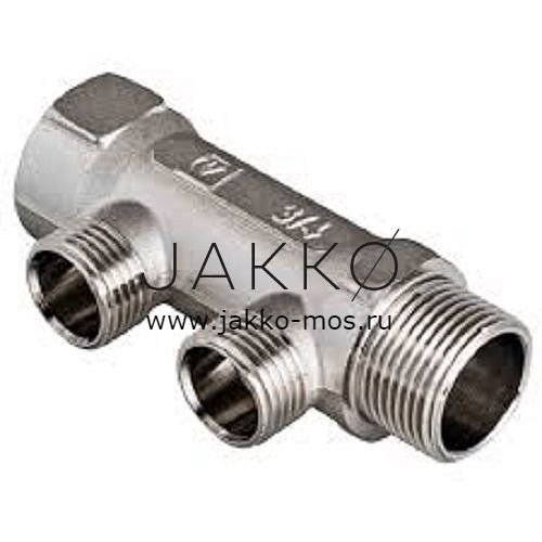 Коллектор распределительный Valtec с наружной резьбой 3/4" 2 х 1/2"  