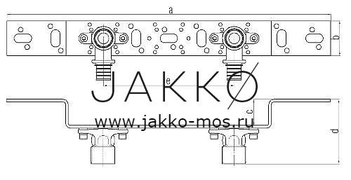 Монтажный блок Rehau VW для скрытого монтажа на фальшстене (комплект 138461-405 c 241465-405)