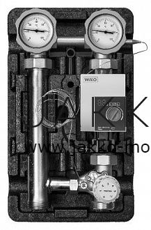 Насосная группа Meibes MK термостат 25-50 C° 1", со смесителем, с насосом Grundfos UPS 25-60