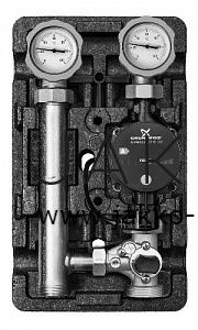 Насосная группа Meibes MK 11/4" со смесителем, насос Grundfos UPS 32-60, подача справа.