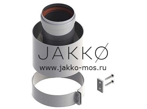 Адаптер STOUT для котла вертикальный 60/100 мм коаксиальный (совместимый с Baxi, Viessmann)