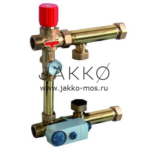 STOUT Насосно-смесительный узел STOUT ISOTHERM 30-50°C с насосом UPSO 25-65, 130 mm