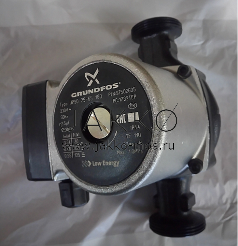 Насос циркуляционный Grundfos UPSO 25- 65 130 без гаек (1х230) серый